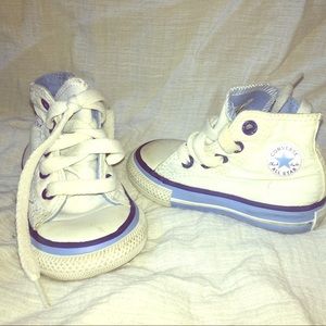 Baby size 4, UNC Carolina Blue Converse